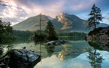 Blick auf den Hintersee in Ramsau