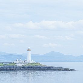 Scottish Hebrides lighthouse - pastel by Mischa Corsius