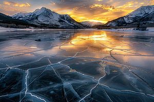 Eiszauber im Abendlicht