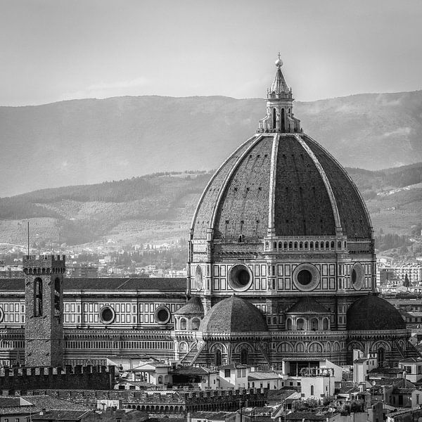 Italie en carré noir et blanc, Florence par Teun Ruijters