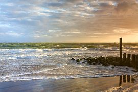 Zonsondergang aan zee by Evert Jan Kip