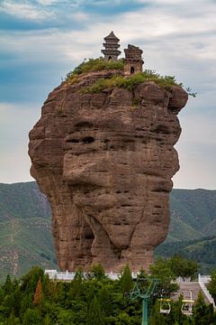 De tweelingpagode bij Chengde in China van Roland Brack