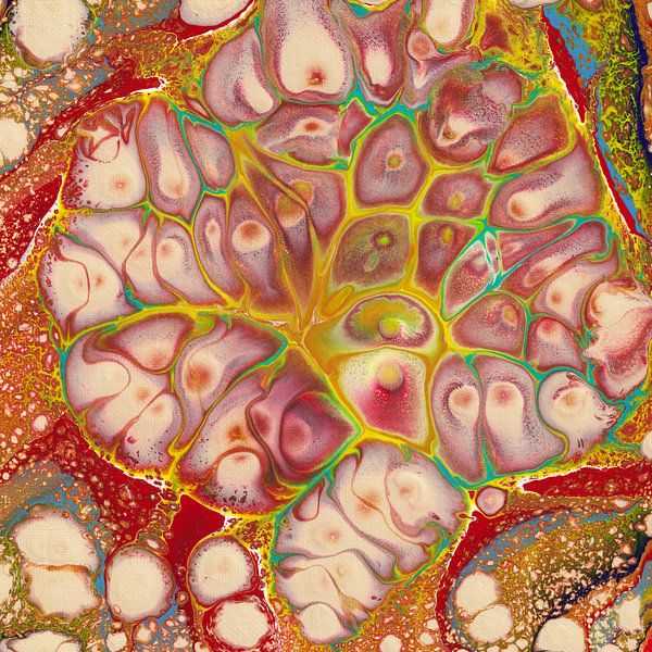 Abstrakte Zellstruktur von Mario Hoesel
