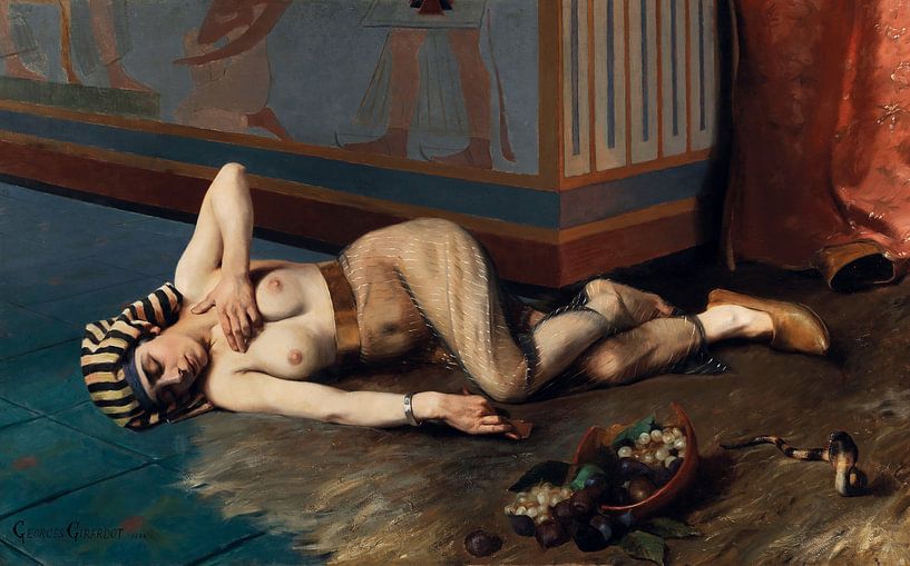 The death of Cleopatra, georges girardot - 1884 by Atelier Liesjes