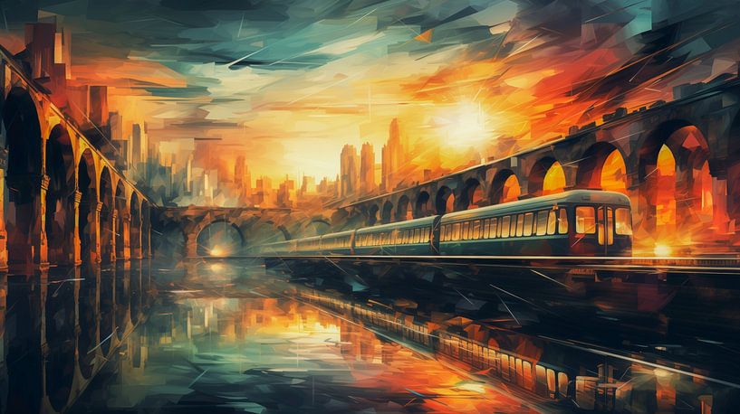 Voyage en train par Kees van den Burg