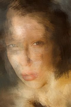 Abstract portrait by Carla Van Iersel