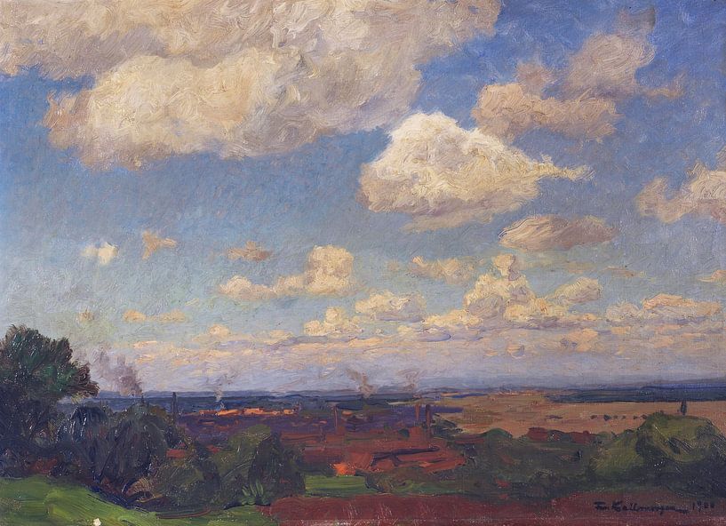 FRIEDRICH KALLMORGEN, Sommerwolken, 1900 von Atelier Liesjes