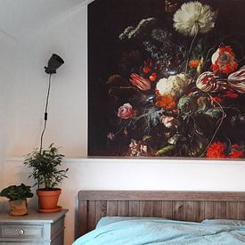 Customer photo: Jan Davidsz de Heem. Vase of Flower, as wallpaper