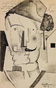 Roger de La Fresnaye - Der Offizier mit der Polizeimütze (1917)