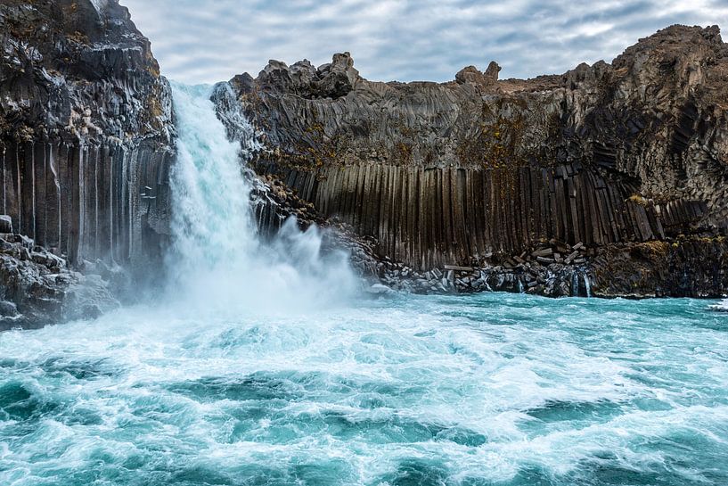 The powerful Aldeyjarfoss in northern Iceland by Gerry van Roosmalen
