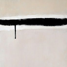 Abstract Beige Minimal Stripe Scandi by Niklas Maximilian