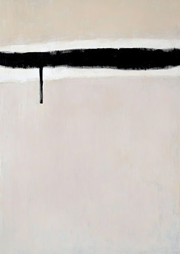 Abstract Beige Minimal Stripe Scandi