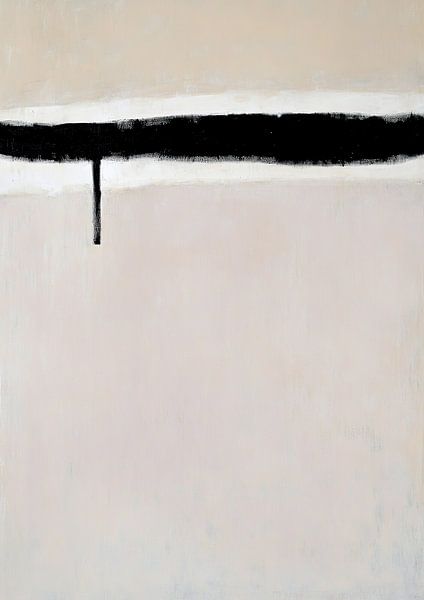 Abstrakt Beige Minimal Streifen Scandi von Niklas Maximilian
