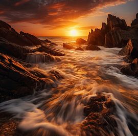 Sonnenuntergang am Meer