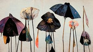 Fleurs de parapluie sec sur Treechild