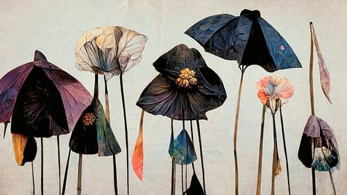 Dry Umbrella Flowers