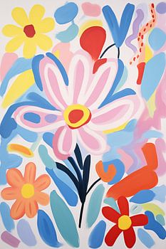 Fleurs colorées