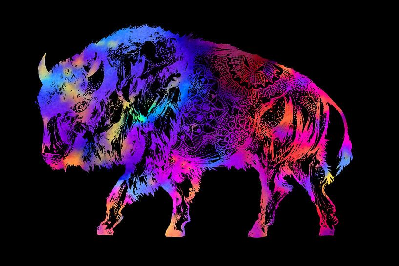 Buffle arc-en-ciel par Sebastian Grafmann