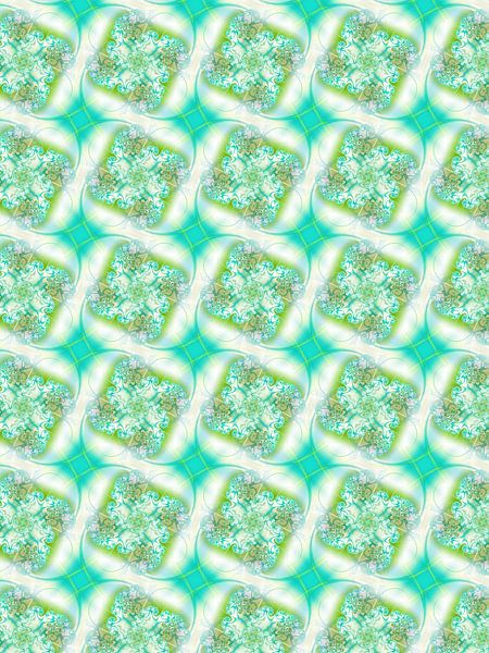 motif de fleur fractale par Claudia Gründler