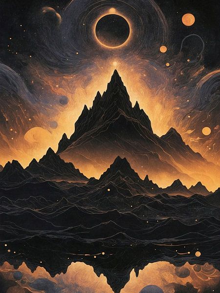 Eclipse Over the Sacred Peaks by Rizal Azhari