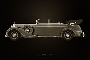Mercedes 770-K Schwarz und Weiß