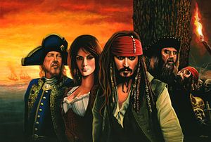 The Pirates Of The Caribbean Painting von Paul Meijering