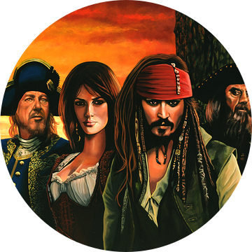 The Pirates of the Caribbean Schilderij van Paul Meijering