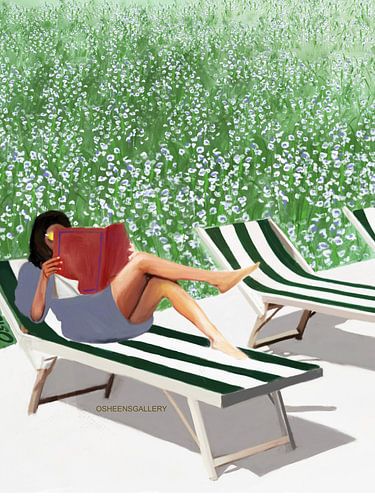 Une lecture relaxante au jardin
