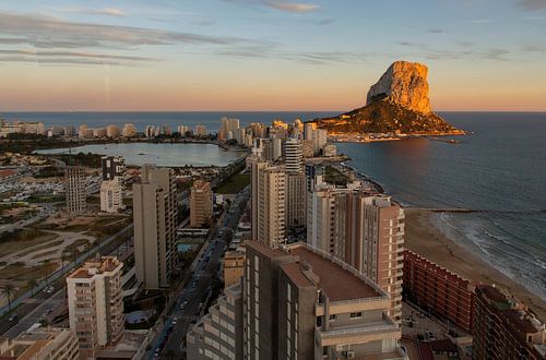 Uitzicht op de Penón de Ifach van Greet ten Have-Bloem