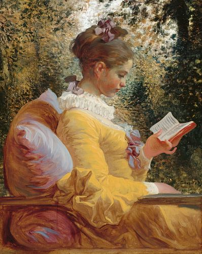 Lezend meisje, Jean-Honoré Fragonard en het bos van Renoir