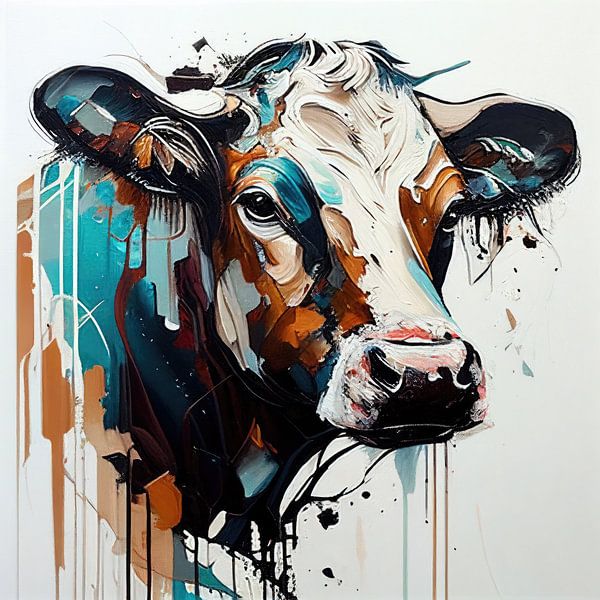 Portrait d'une vache par Bert Nijholt