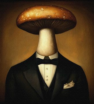 Sir Mushroom by Gisela- Art for You