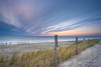 Zonsondergang bij het Palendorp in Petten