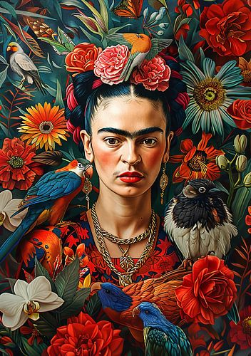 Frida  Poster - Frida Kunstdruck von Niklas Maximilian