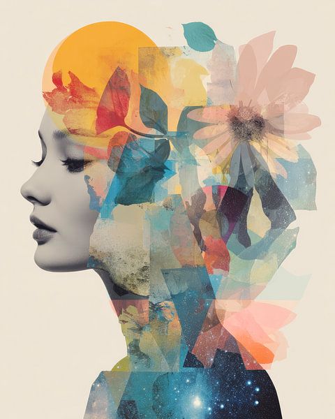 Colour explosion with flowers by Vlindertuin-Art