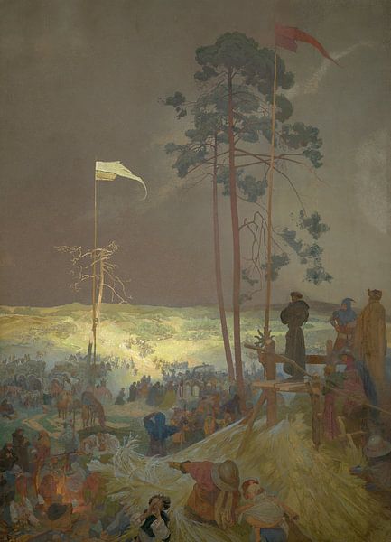 The Meeting at Krizky, Alphonse Mucha by Masterful Masters