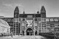 Rijksmuseum Amsterdam Hiver Noir et Blanc par Hendrik-Jan Kornelis Aperçu