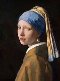 Meisje met de Parel - The Did She Just Wink?? Edition von Marja van den Hurk