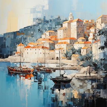Dubrovnik abstrait sur The Xclusive Art