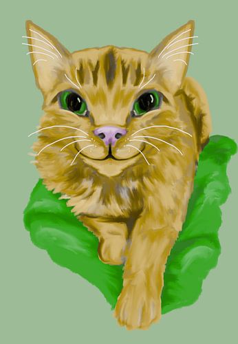 Niedliches, lächelndes Kätzchen