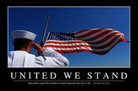 STK107216M-United We Stand: Inspirational Quote and Motivational Poster