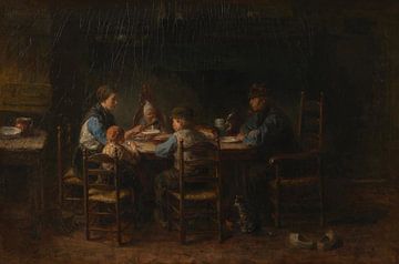 Bauernfamilie beim Essen, Jozef Israëls