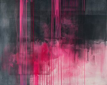 Abstrakte rosa Kunst von Wunderbare Kunst