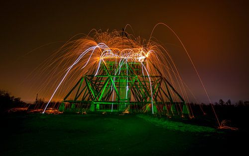 Lightpainting à la tour d'écartement 3