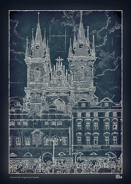 Teyn church in Prague by Leopold Brix