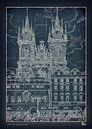 Teyn Kerk in Praag van Leopold Brix thumbnail