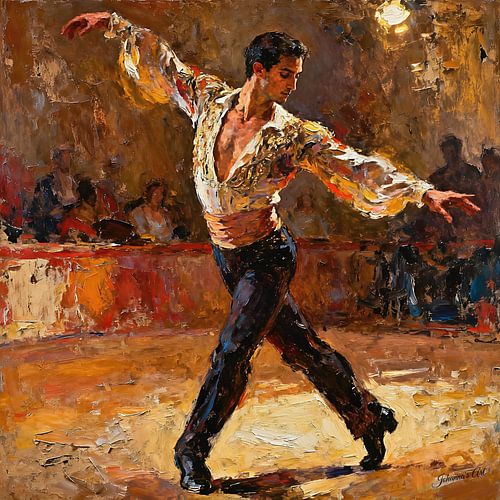 Desire in the Dance - Dancer in Dynamic Pose