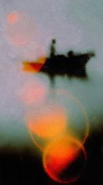 Fischer bei Sonnenaufgang – Abstrakte Figuren auf dem Meer von Whale & Sons