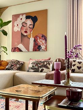 Customer photo: Modern portrait in pastel colours by Studio Allee