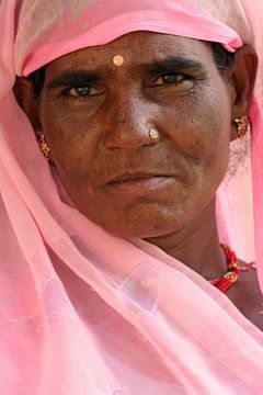 Vrouw in India van Gert-Jan Siesling